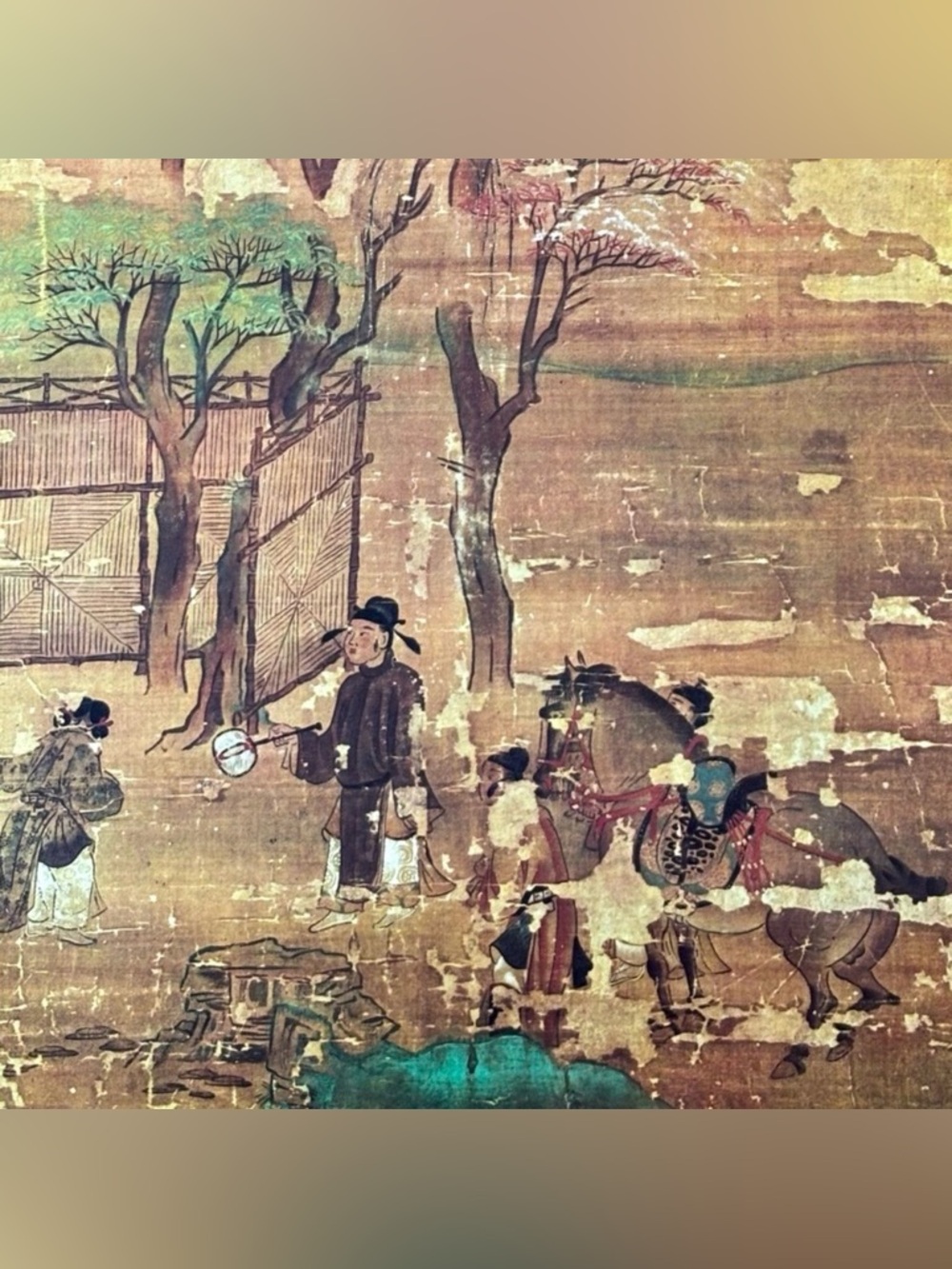 Senzui Byobu: Esoteric Buddhism Original Vintage Fine Art Print Poster 1960’s